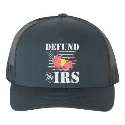 Defund The IRS Funny Freedom Patriotic Political Protest Yupoong Adult 5-Panel Trucker Hat