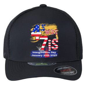 Donald Trump Inauguration Day 2025 47th Flexfit Unipanel Trucker Cap