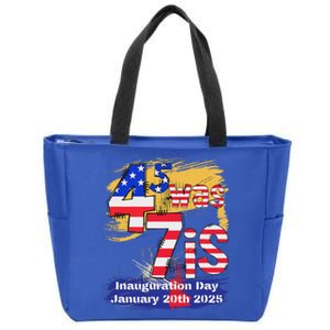 Donald Trump Inauguration Day 2025 47th Zip Tote Bag