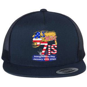 Donald Trump Inauguration Day 2025 47th Flat Bill Trucker Hat