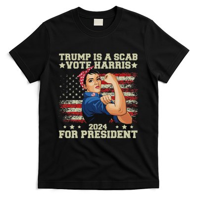 Donald Trump Is A Scab Vote Harris T-Shirt