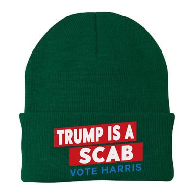 Donald Trump Is A Scab Vote Harris Knit Cap Winter Beanie