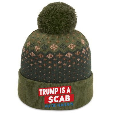 Donald Trump Is A Scab Vote Harris The Baniff Cuffed Pom Beanie