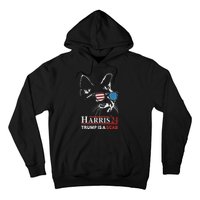 Donald Trump Is A Scab Vote Harris Valz Cat Lady Hoodie