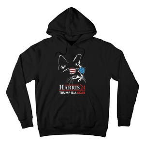 Donald Trump Is A Scab Vote Harris Valz Cat Lady Tall Hoodie