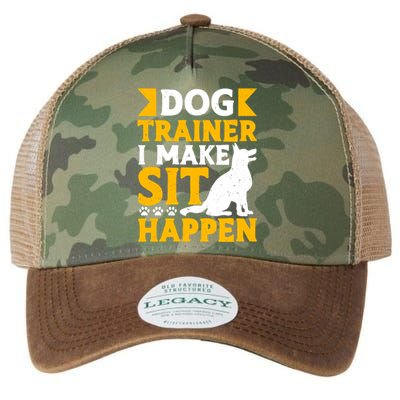 Dog Trainer I Make Sit Happen Quote Gift Legacy Tie Dye Trucker Hat