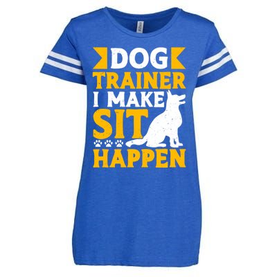 Dog Trainer I Make Sit Happen Quote Gift Enza Ladies Jersey Football T-Shirt