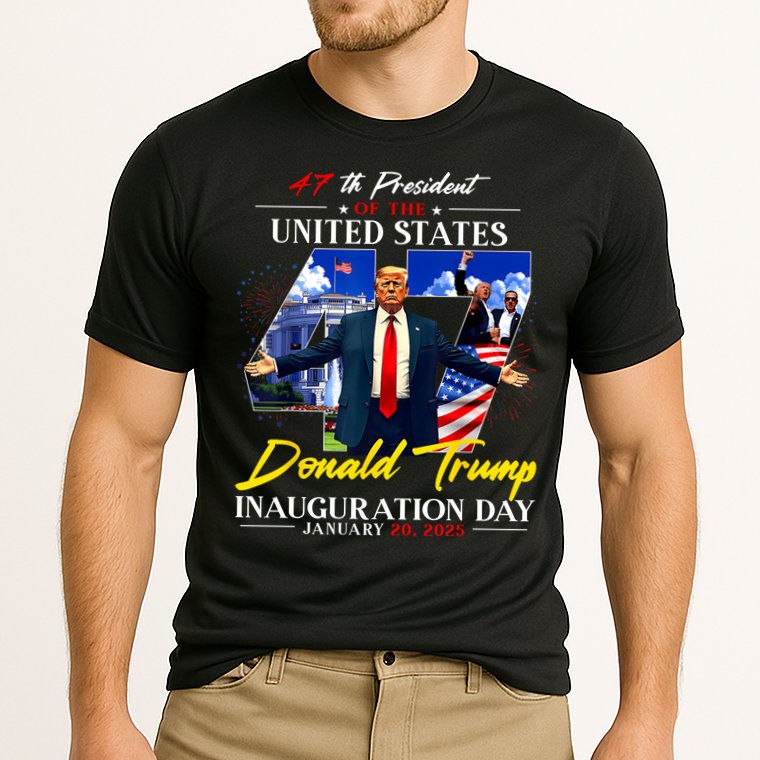 Donald Trump Inauguration Day 2025 47th President Cooling Performance Crew T-Shirt
