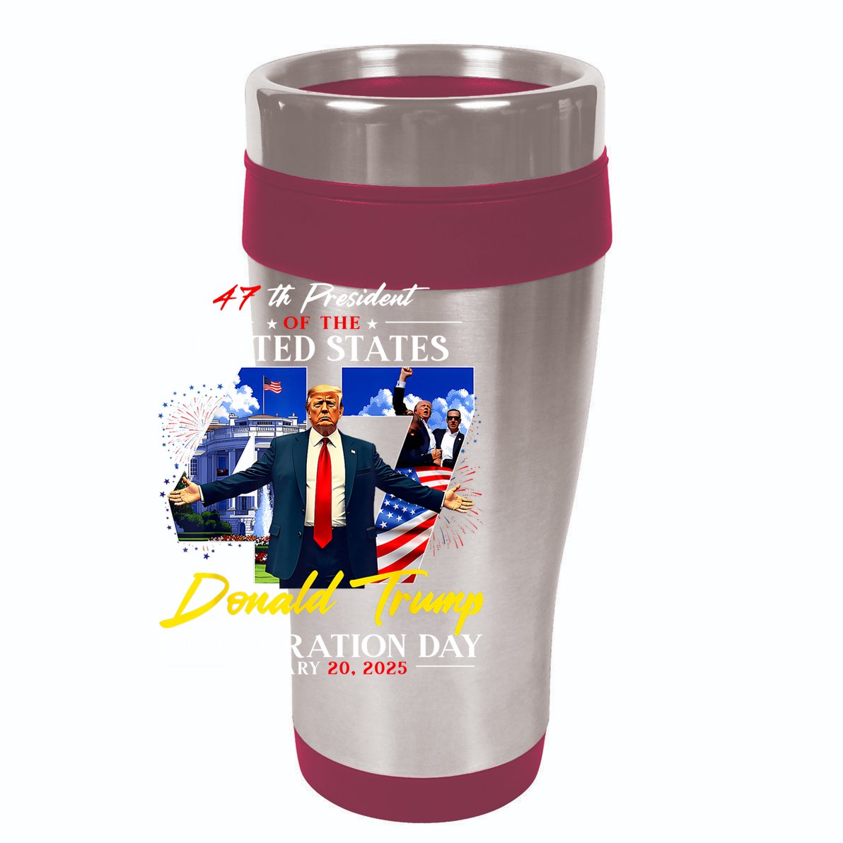 Donald Trump Inauguration Day 2025 47th President 15oz Campfire Ceramic Mug