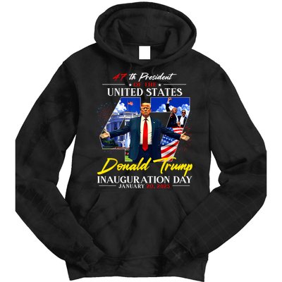 Donald Trump Inauguration Day 2025 47th President Tie Dye Hoodie