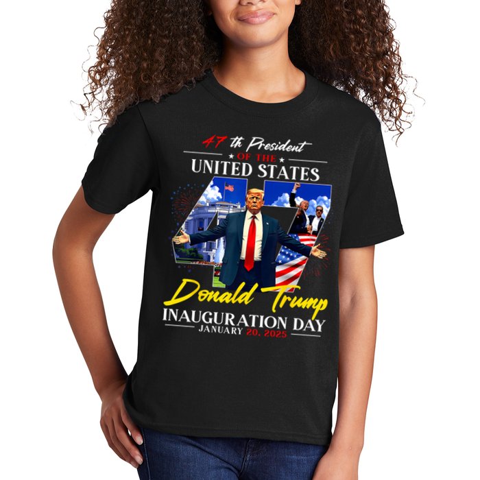 Donald Trump Inauguration Day 2025 47th President Kids T-Shirt