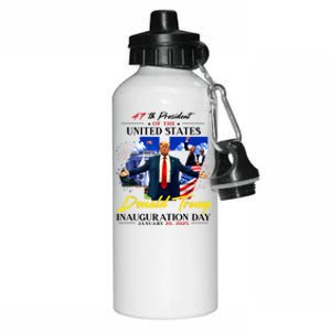 Donald Trump Inauguration Day 2025 47th President Aluminum Water Bottle