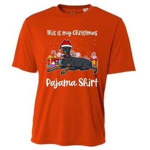 Dober This Is My Christmas Pajama Cute Gift Cooling Performance Crew T-Shirt