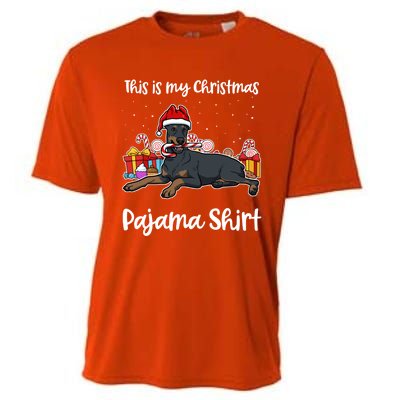 Dober This Is My Christmas Pajama Cute Gift Cooling Performance Crew T-Shirt