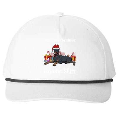 Dober This Is My Christmas Pajama Cute Gift Snapback Five-Panel Rope Hat