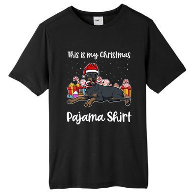 Dober This Is My Christmas Pajama Cute Gift Tall Fusion ChromaSoft Performance T-Shirt