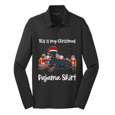 Dober This Is My Christmas Pajama Cute Gift Silk Touch Performance Long Sleeve Polo