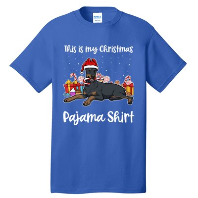 Dober This Is My Christmas Pajama Cute Gift Tall T-Shirt