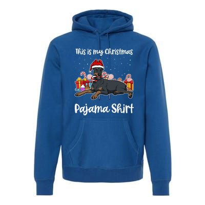 Dober This Is My Christmas Pajama Cute Gift Premium Hoodie