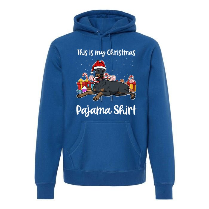 Dober This Is My Christmas Pajama Cute Gift Premium Hoodie