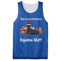 Dober This Is My Christmas Pajama Cute Gift Mesh Reversible Basketball Jersey Tank