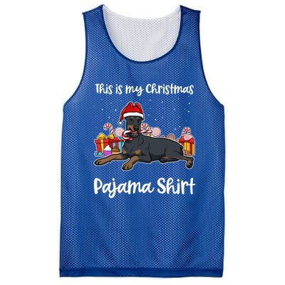 Dober This Is My Christmas Pajama Cute Gift Mesh Reversible Basketball Jersey Tank