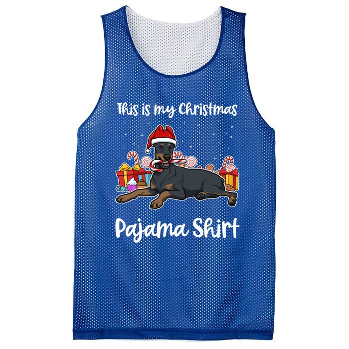 Dober This Is My Christmas Pajama Cute Gift Mesh Reversible Basketball Jersey Tank