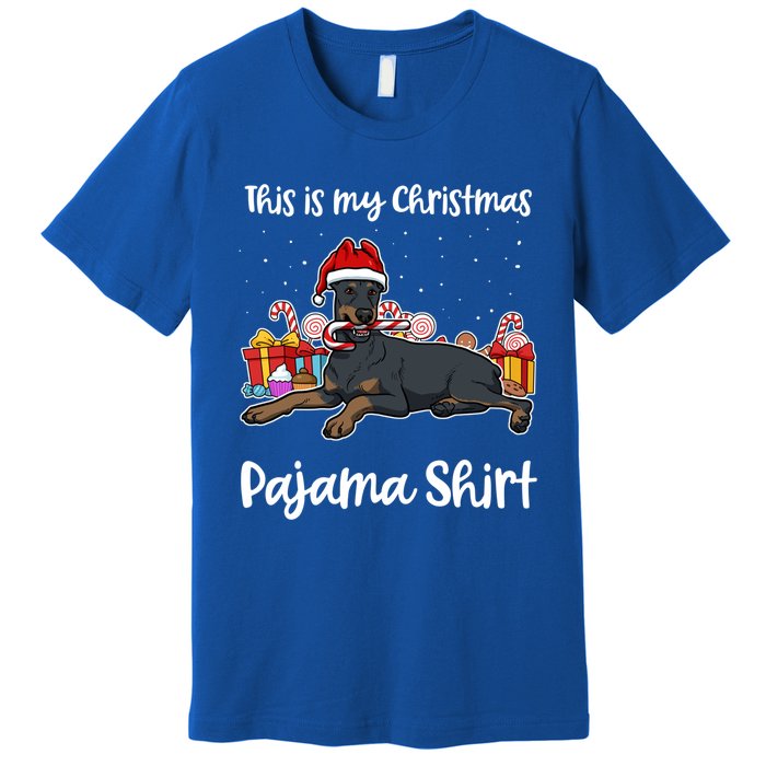 Dober This Is My Christmas Pajama Cute Gift Premium T-Shirt