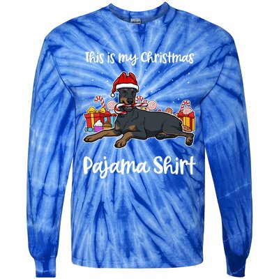 Dober This Is My Christmas Pajama Cute Gift Tie-Dye Long Sleeve Shirt