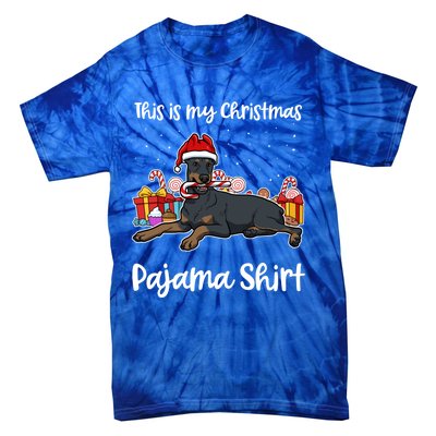 Dober This Is My Christmas Pajama Cute Gift Tie-Dye T-Shirt