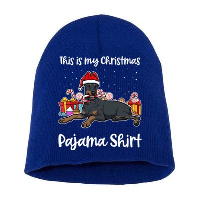 Dober This Is My Christmas Pajama Cute Gift Short Acrylic Beanie