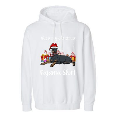 Dober This Is My Christmas Pajama Cute Gift Garment-Dyed Fleece Hoodie