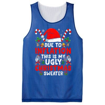 Due to Inflation This is My Ugly Sweater Family Christmas  Mesh Reversible Basketball Jersey Tank