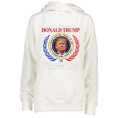 Donald Trump Inauguration Day 2025 47th Usa President Womens Funnel Neck Pullover Hood