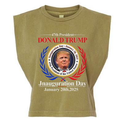 Donald Trump Inauguration Day 2025 47th Usa President Garment-Dyed Women's Muscle Tee