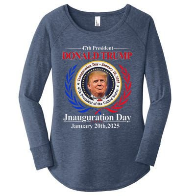 Donald Trump Inauguration Day 2025 47th Usa President Women's Perfect Tri Tunic Long Sleeve Shirt