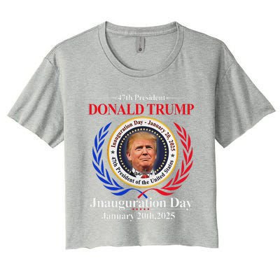 Donald Trump Inauguration Day 2025 47th Usa President Women's Crop Top Tee