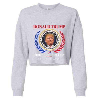 Donald Trump Inauguration Day 2025 47th Usa President Cropped Pullover Crew