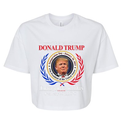 Donald Trump Inauguration Day 2025 47th Usa President Bella+Canvas Jersey Crop Tee