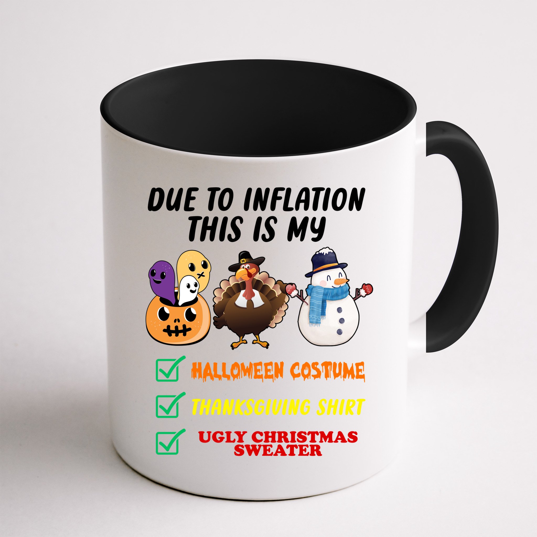 Due To Inflation This Is My Halloween Costume Thanksgiving Christmas Mug
