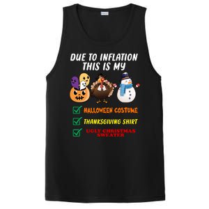 Due To Inflation This Is My Halloween Costume Thanksgiving Christmas PosiCharge Competitor Tank