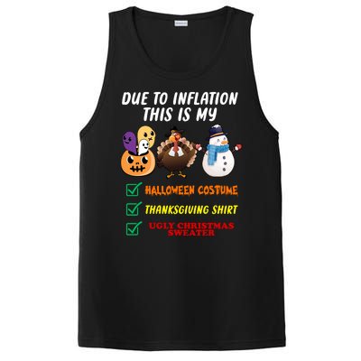 Due To Inflation This Is My Halloween Costume Thanksgiving Christmas PosiCharge Competitor Tank