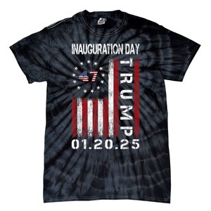 Donald Trump Inauguration Day 2025 47th President Usa Flag Tie-Dye T-Shirt