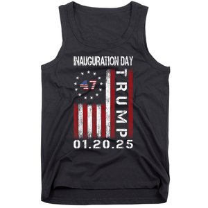 Donald Trump Inauguration Day 2025 47th President Usa Flag Tank Top