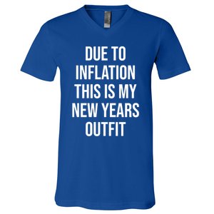 Due To Inflation This Is My New Years Accessories New Year Gift V-Neck T-Shirt