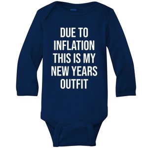 Due To Inflation This Is My New Years Accessories New Year Gift Baby Long Sleeve Bodysuit