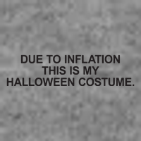 Due To Inflation This Is My Halloween Costume Generic Funny 7-Panel Snapback Hat