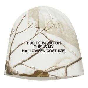 Due To Inflation This Is My Halloween Costume Generic Funny Kati - Camo Knit Beanie