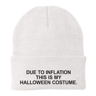 Due To Inflation This Is My Halloween Costume Generic Funny Beanie