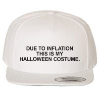 Due To Inflation This Is My Halloween Costume Generic Funny Wool Snapback Cap